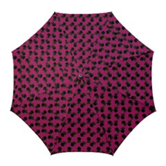 Black Rose Pink Golf Umbrellas by snowwhitegirl