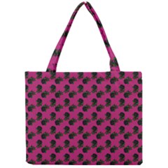 Black Rose Pink Mini Tote Bag by snowwhitegirl