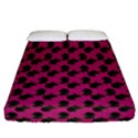 Black Rose Pink Fitted Sheet (California King Size) View1