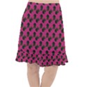 Black Rose Pink Fishtail Chiffon Skirt View1