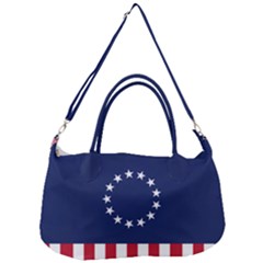 Betsy Ross Flag Usa America United States 1777 Thirteen Colonies Vertical Removal Strap Handbag by snek