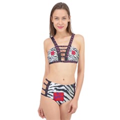 Striped By Traci K Cage Up Bikini Set by tracikcollection