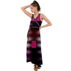 Aquarium By Traci K V-neck Chiffon Maxi Dress by tracikcollection