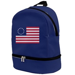 Betsy Ross Flag Usa America United States 1777 Thirteen Colonies Maga  Zip Bottom Backpack by snek