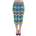 LJP Velvet Midi Pencil Skirt View1