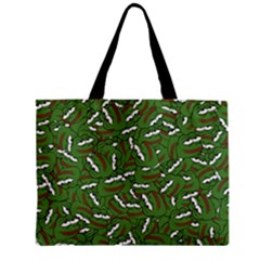 Pepe The Frog Face Pattern Green Kekistan Meme Zipper Mini Tote Bag by snek