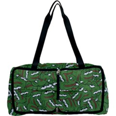 Pepe The Frog Face Pattern Green Kekistan Meme Multi Function Bag by snek