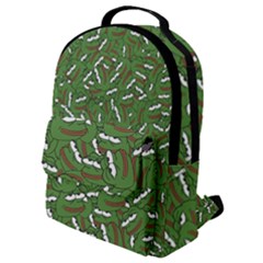 Pepe The Frog Face Pattern Green Kekistan Meme Flap Pocket Backpack (small) by snek