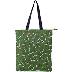 Pepe The Frog Face Pattern Green Kekistan Meme Double Zip Up Tote Bag by snek