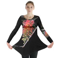 Flower In The Dark Long Sleeve Tunic by Terzaek