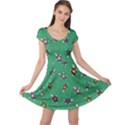 Sea Turtle Green Cap Sleeve Dress View1