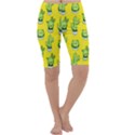 Kawaii Cactus Yellow Cropped Leggings  View1