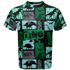 Comic Dinosaur Men s Cotton Tee by trulycreative