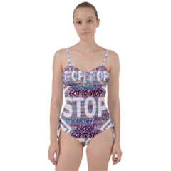 Human Trafficking In Blue Classic Logo Final Sweetheart Tankini Set by gottostop