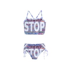 Human Trafficking In Blue Classic Logo Final Girls  Tankini Swimsuit by gottostop