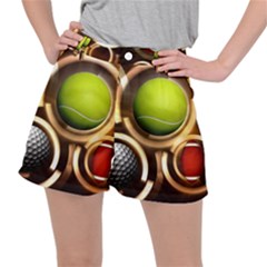 Sport Ball Tennis Golf Football Ripstop Shorts by HermanTelo