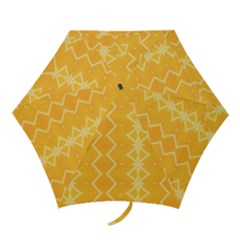 Pattern Yellow Mini Folding Umbrellas by HermanTelo