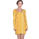 Pattern Yellow Long Sleeve Nightdress View1