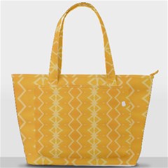 Pattern Yellow Back Pocket Shoulder Bag  by HermanTelo