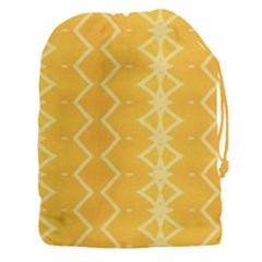 Pattern Yellow Drawstring Pouch (3xl) by HermanTelo