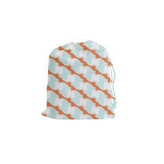 Wallpaper Chevron Drawstring Pouch (small) by HermanTelo