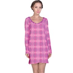 Pink Long Sleeve Nightdress by HermanTelo