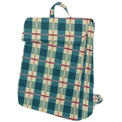 Pattern Texture Plaid Grey Flap Top Backpack by Mariart