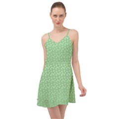 Background Polka Green Summer Time Chiffon Dress by HermanTelo