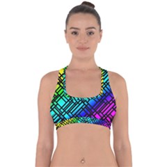 Background Texture Colour Cross Back Hipster Bikini Top  by HermanTelo