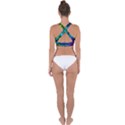 Background Texture Colour Cross Back Hipster Bikini Top  View2