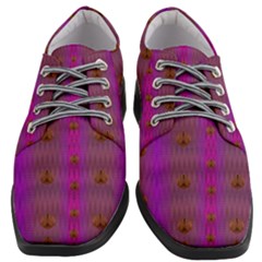 Peace Is Cool Again And Decorative Women Heeled Oxford Shoes by pepitasart