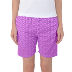 Background Polka Pink Women s Basketball Shorts by HermanTelo