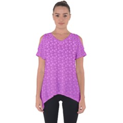 Background Polka Pink Cut Out Side Drop Tee by HermanTelo