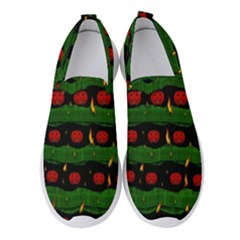 Pumkin Time Maybe Halloween Women s Slip On Sneakers by pepitasart