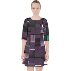 Shadyalaa Greencm s Stm Internal-h Glitch Code Dress With Pockets by HoldensGlitchCode