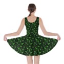 Shamrock Leaves Black Skater Dress View2