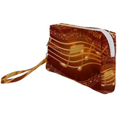 Music Notes Sound Musical Love Wristlet Pouch Bag (small) by HermanTelo