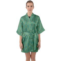 Pattern Background Blure Half Sleeve Satin Kimono  by HermanTelo