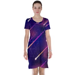 Meteor Rain Short Sleeve Nightdress by trulycreative