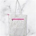 White Marble texture floor background with gold veins intrusions greek marble print luxuous real marble Double Zip Up Tote Bag View2