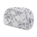 White Marble texture floor background with black veins texture greek marble print luxuous real marble Makeup Case (Small) View2