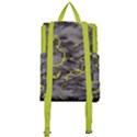 Marble light gray with green lime veins texture floor background retro neon 80s style neon colors print luxuous real marble Buckle Everyday Backpack View3