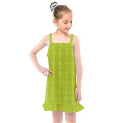 Background Texture Pattern Green Kids  Overall Dress by HermanTelo