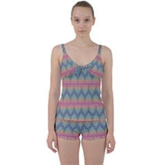 Pattern Background Texture Colorful Tie Front Two Piece Tankini by HermanTelo