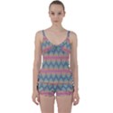 Pattern Background Texture Colorful Tie Front Two Piece Tankini View1