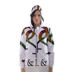 Mrs  And Mrs  Women s Hooded Windbreaker by LiveLoudGraphics