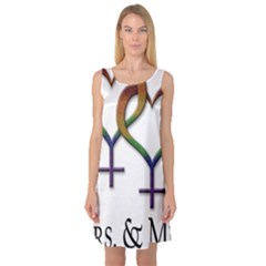 Mrs  And Mrs  Sleeveless Satin Nightdress by LiveLoudGraphics