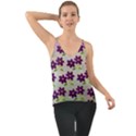 Purple Flower Chiffon Cami View1