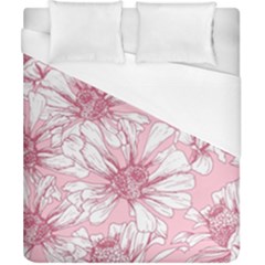 Pink Flowers Duvet Cover (california King Size) by Sobalvarro