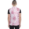 Pink flowers Men s Puffer Vest View2